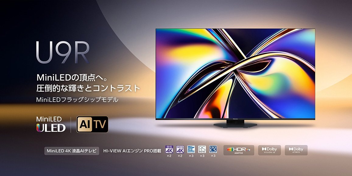 MiniLED 4K�t��AI�e���r U9R�V���[�Y