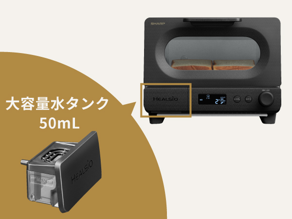 ��e�ʂ̐��^���N 50mL�ŁA2��A���g�p