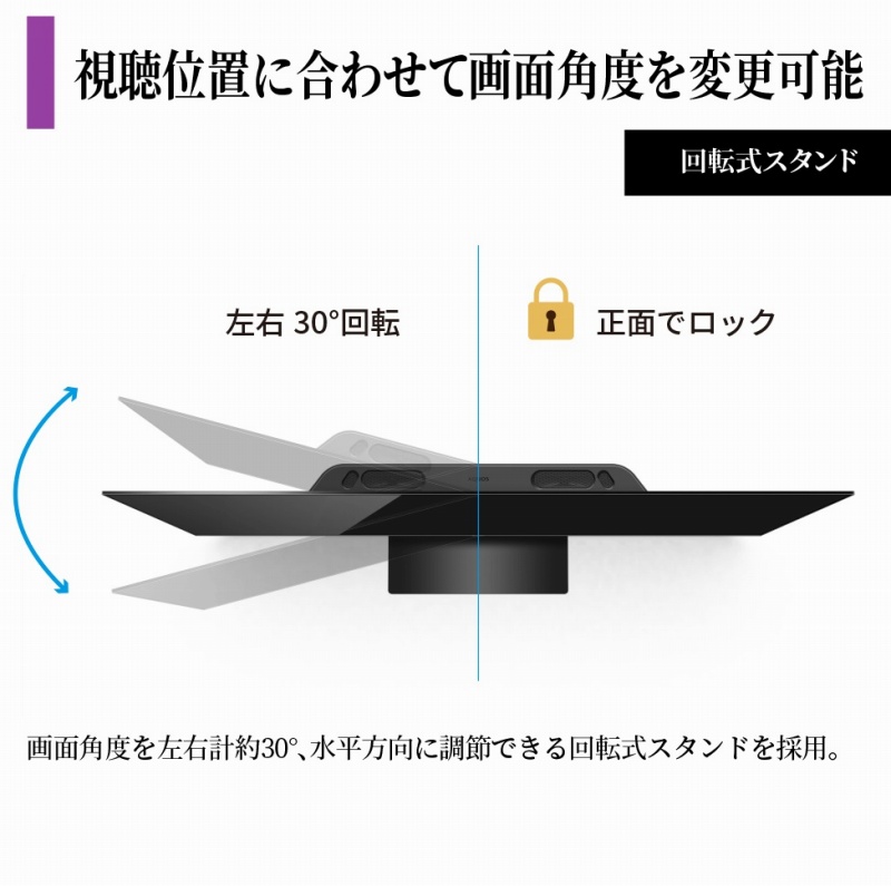 �����ʒu�ɍ��킹�ĉ�ʊp�x��ύX�\