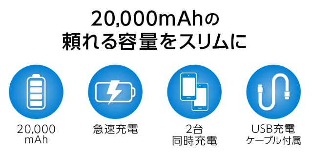 20,000mah�̗����e�ʂ��X������