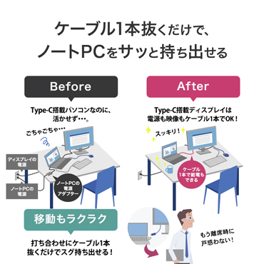 �P�[�u��1�{���������ŁA�m�[�gPC���T�b�Ǝ����o����