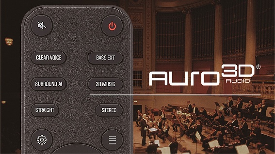 ��3D�T���E���h�I�[�f�B�I�t�H�[�}�b�g�uAURO-3D&reg;�v�ɃT�E���h�o�[�Ƃ��Đ��E���Ή�