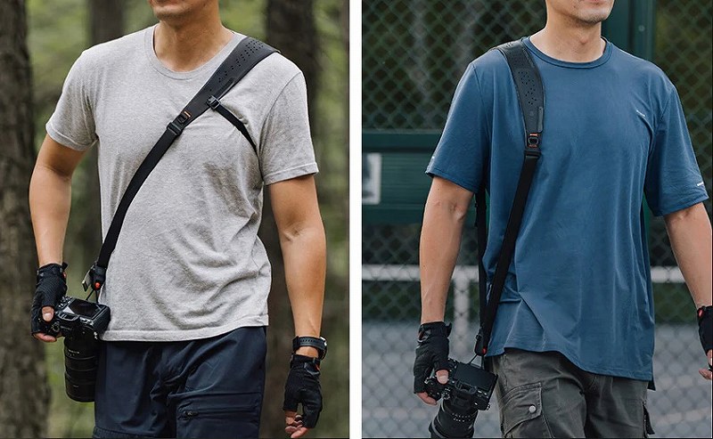 �A���_�[�X�g���b�v�̓����^�b�`�Ŏ��O���邽�߁A�N���X�{�f�B�ƕЌ��������u���ɐ؂�ւ��\�B