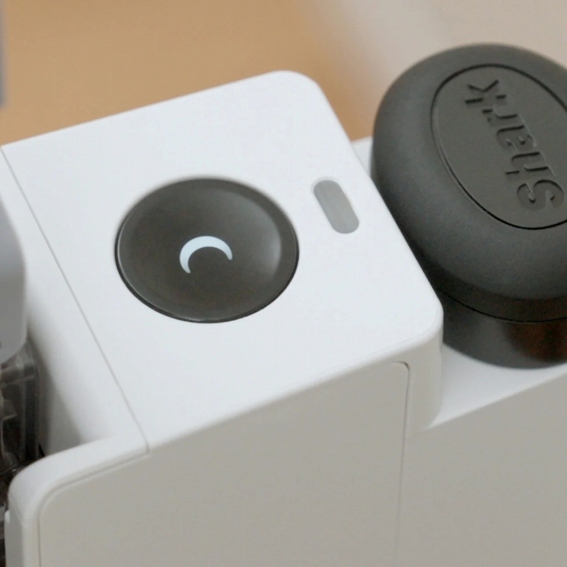 �{�^���ЂƂŎ����S�~���W���ꎞ��~