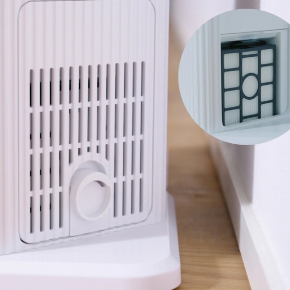 HEPA�t�B���^�[�Ŕr�C���L���C��