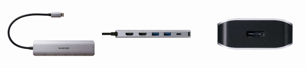 USB Type-C�|�[�g���ڃp�\�R����6�|�[�g�𑝐݂ł���h�b�L���O�X�e�[�V����