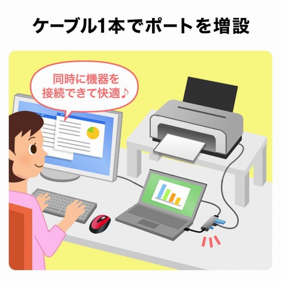 �P�[�u��1�{�Ń|�[�g�𑝐�