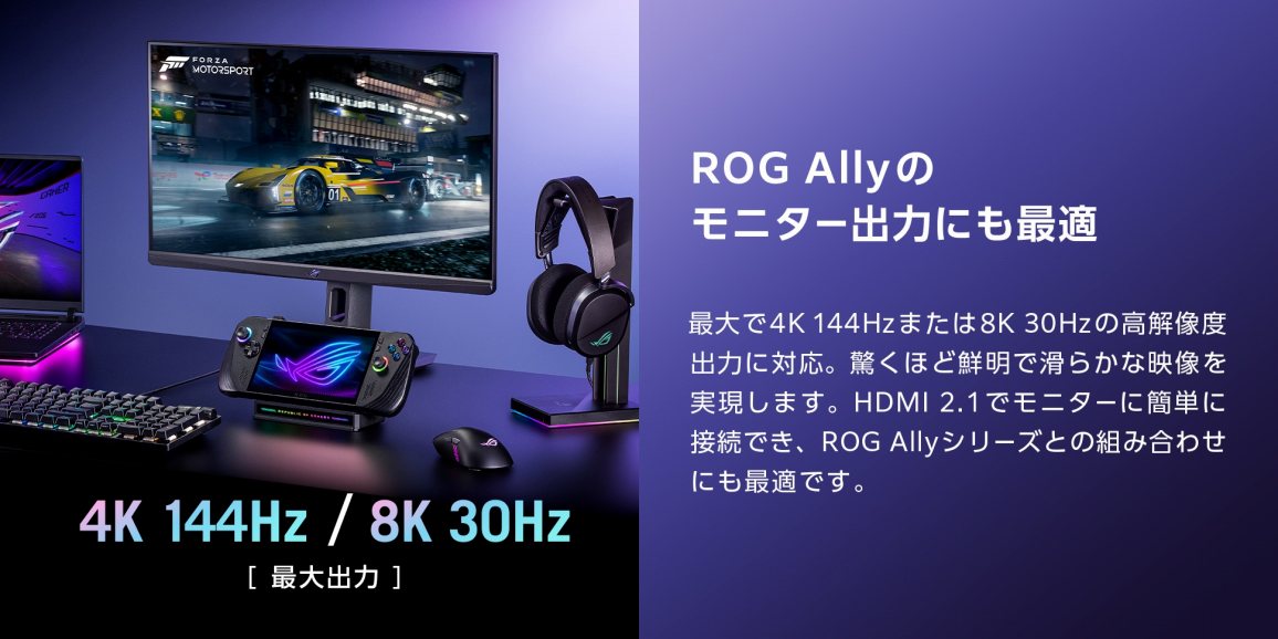 ROG Ally�̃��j�^�[�o�͂ɂ��œK