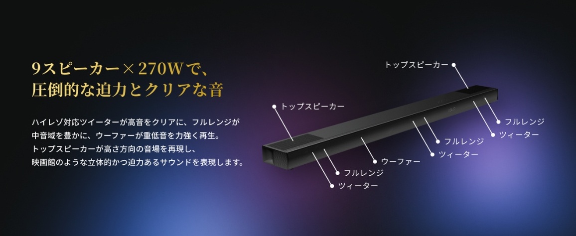 9�X�s�[�J�[&times;270W�ŁA���|�I�Ȕ��͂ƃN���A�ȉ�