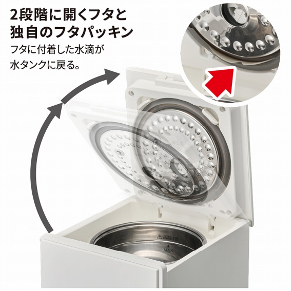 2�i�K�ɊJ���t�^�ƓƎ��̃t�^�p�b�L��