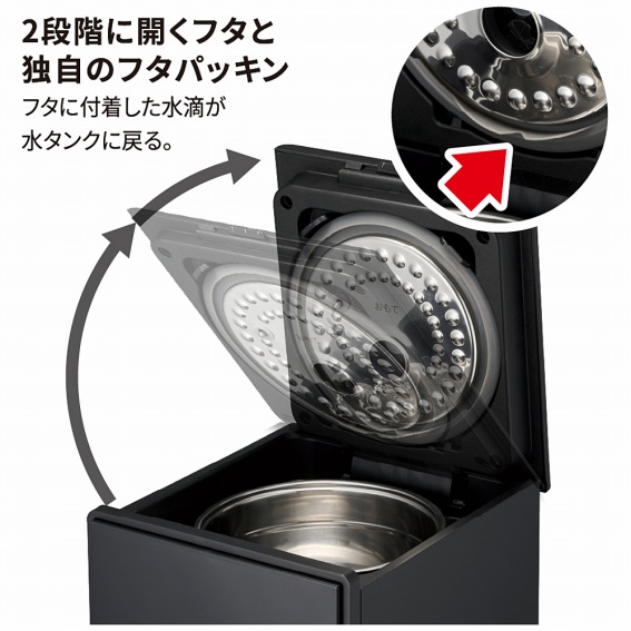 2�i�K�ɊJ���t�^�ƓƎ��̃t�^�p�b�L��