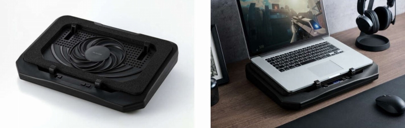 �m�[�g�p�\�R���̔M�𓦂����I���L���@��ŉ��K�Ɏg�p�ł���A�m�[�g�p�\�R���p�N�[���[