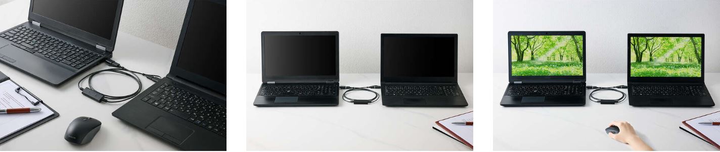 �f�[�^�̈����z�����X���[�Y�ɂł��� USB Type-C�ϊ��A�_�v�^�[�t�������N�P�[�u��