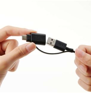 USB Type-C �ϊ��A�_�v�^�[�t��