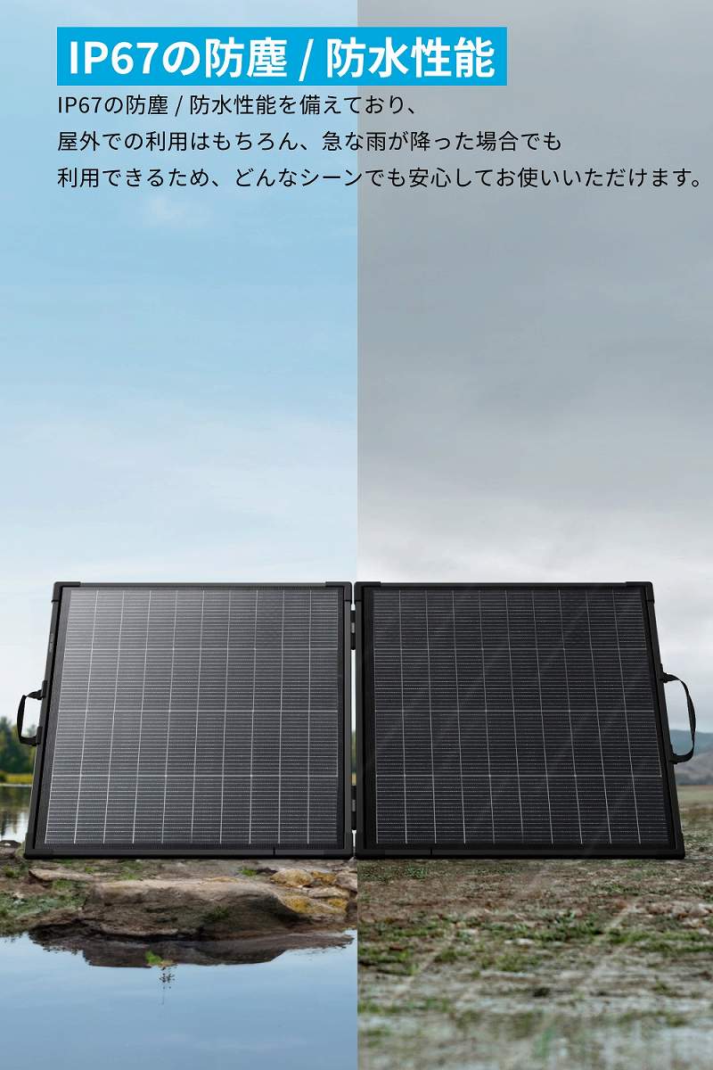 �A���J�[�E�W���p�� �\�[���[�p�l�� Solix PS200 Dual Portable Solar Panel ���i����06