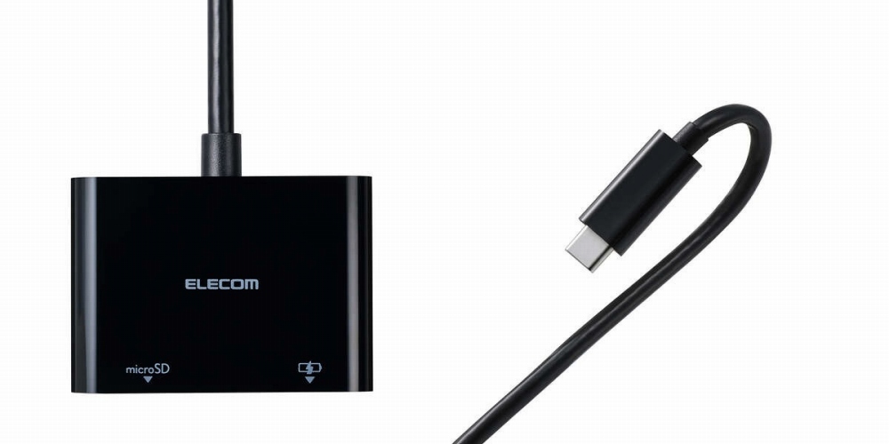 USB Type-C�v���O�̃P�[�u���t���������[�J�[�h���[�_�[