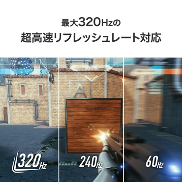 �ő�320Hz�̒��������t���b�V�����[�g�Ή�