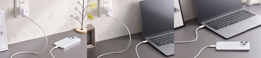 �ő�240W�̃n�C�p���[�ŏ[�d�ł���USB Type-C�P�[�u��