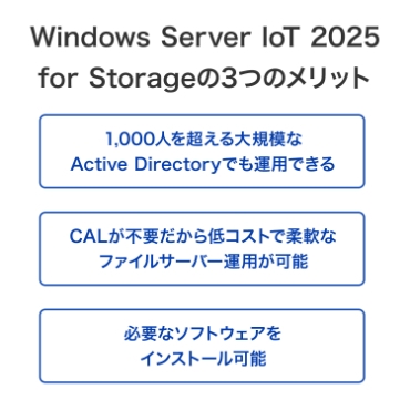 Windows Server IoT 2025 for Storage��3�̃����b�g