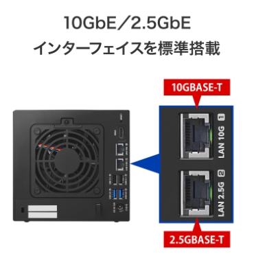 10GbE�^2.5GbE�C���^�[�t�F�C�X��W������