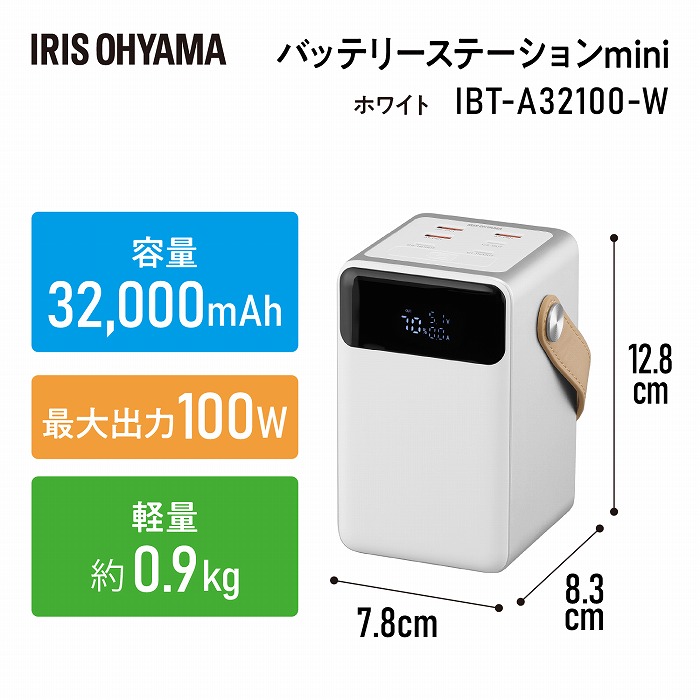 �o�b�e���[�X�e�[�V����mini�@IBT-A32100-W