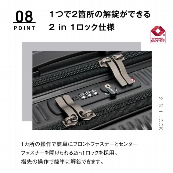 1��2�ӏ��̉������ł���2in1���b�N�d�l