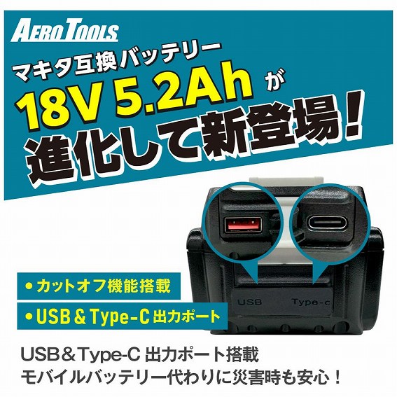 ��USB&Type-C �o�̓|�[�g���ځ@���o�C���o�b�e���[����ɍЊQ�������S!