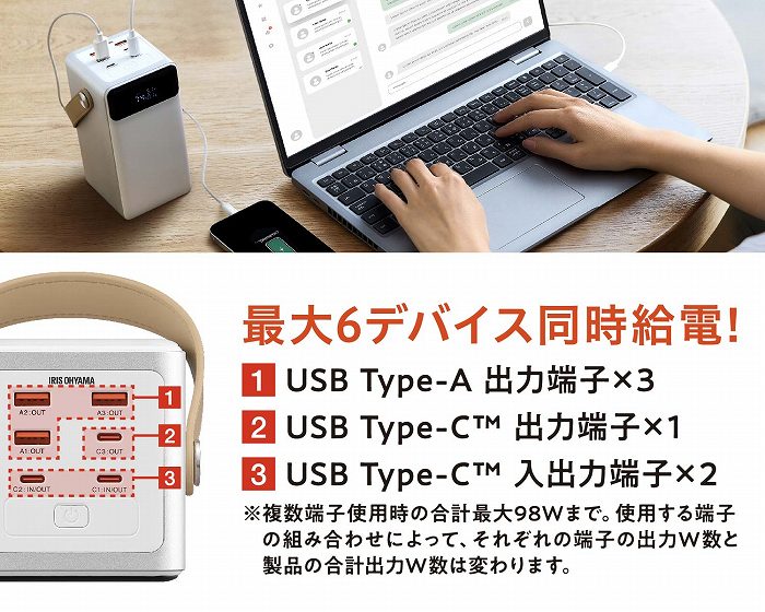 �ő�o��100W�Ńm�[�gPC���[�d�\�I