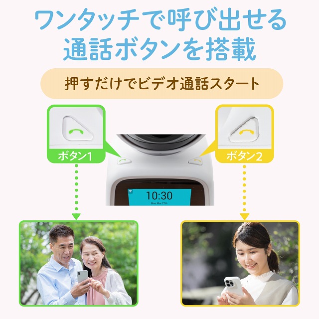 �����^�b�`�ŌĂяo����ʘb�{�^���𓋍�