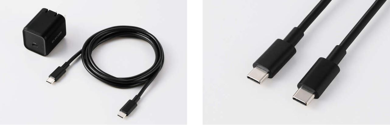 �y�G���R�� AC�[�d�� USB�[�d��z��1.5m��USB Type-C - USB Type-C�P�[�u�����t��