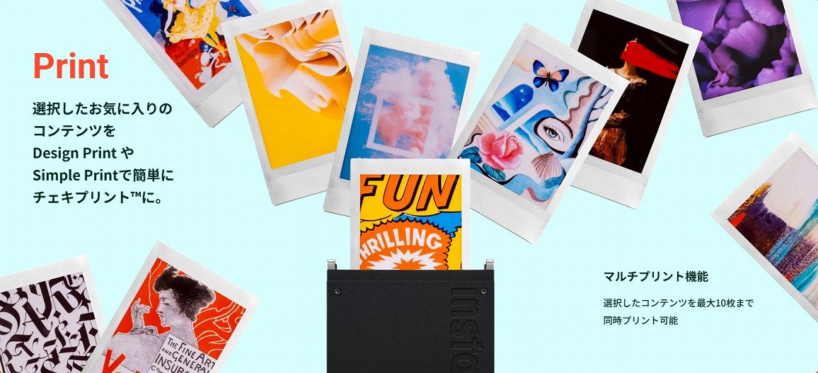 �y�x�m�t�C���� �v�����^�[ instax mini Link+�z�I�������R���e���c���ő�10���܂œ����v�����g�\