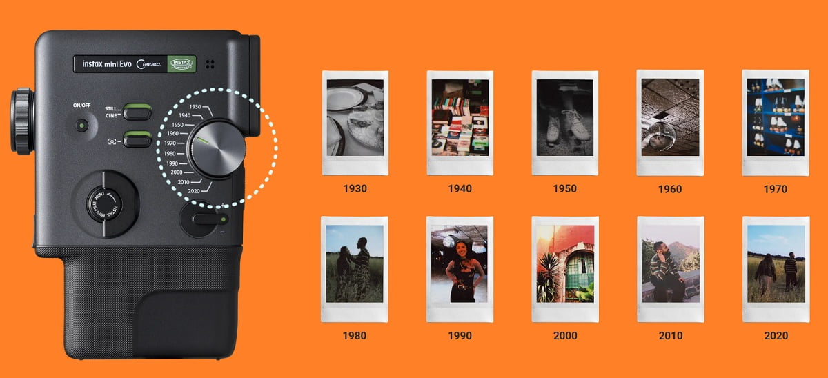 �y�x�m�t�C���� �C���X�^���g�J���� �`�F�L instax mini Evo Cinema�z�W�_�C���� �̐���