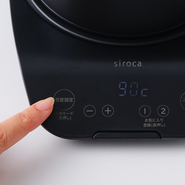 60�`100���܂ŁA1�x�P�ʂŉ��x�ݒ肪�\