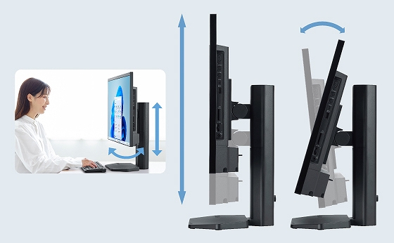 �yNEC ���j�^�[��̌^�f�X�N�g�b�vPC LAVIE A27�z�ڐ���ꏊ�ɍ��킹�č�������