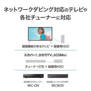 �l�b�g���[�N�_�r���O�Ή��̃e���r��A�e�Ђ̃`���[�i�[�ɑΉ�