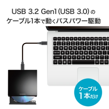 USB 3.2 Gen1�iUSB 3.0�j�̃P�[�u��1�{�œ����o�X�p���[�쓮