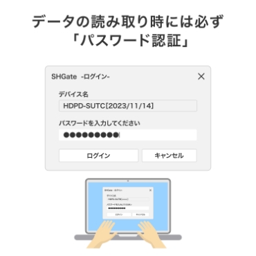 �f�[�^�̓ǂݎ�莞�ɂ͕K�� �u�p�X���[�h�F�؁v