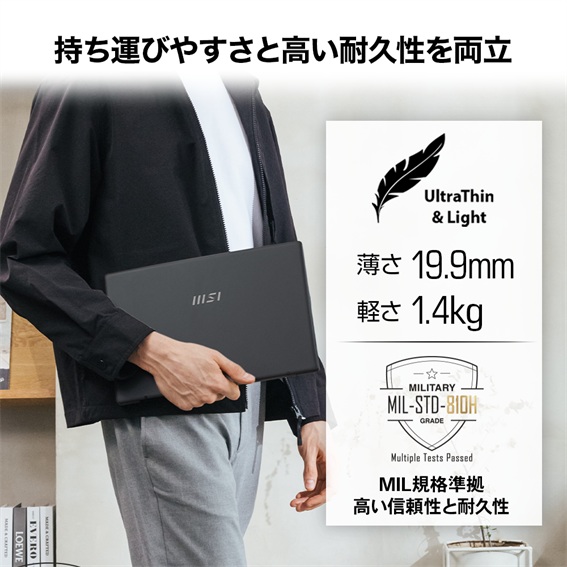 �yMSI Modern-A14�z�����̎����^�т����N���N