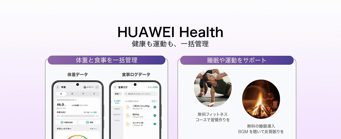 �yHUAWEI BAND11�zHUAWEI HEALTH ���N���^�����A�ꊇ�Ǘ�
