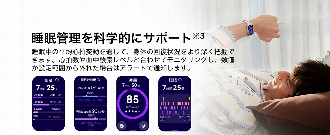 �yHUAWEI BAND11 Pro�z�����Ǘ����Ȋw�I�ɃT�|�[�g