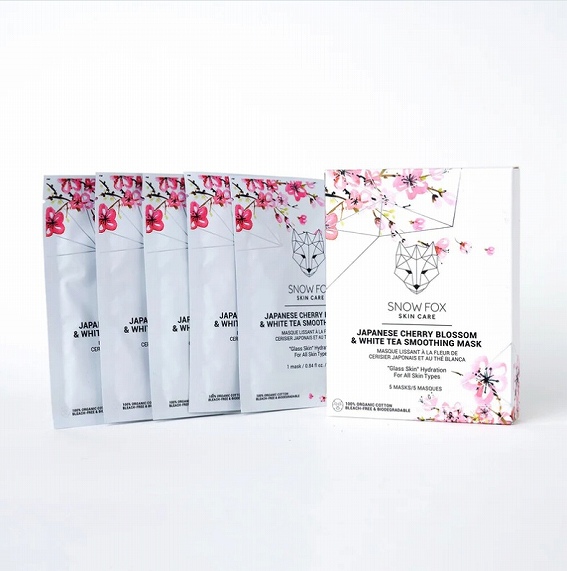 SNOWFOXSKINCARE �����z���C�g�e�B�[ �X���[�W���O �}�X�N�̖��́B