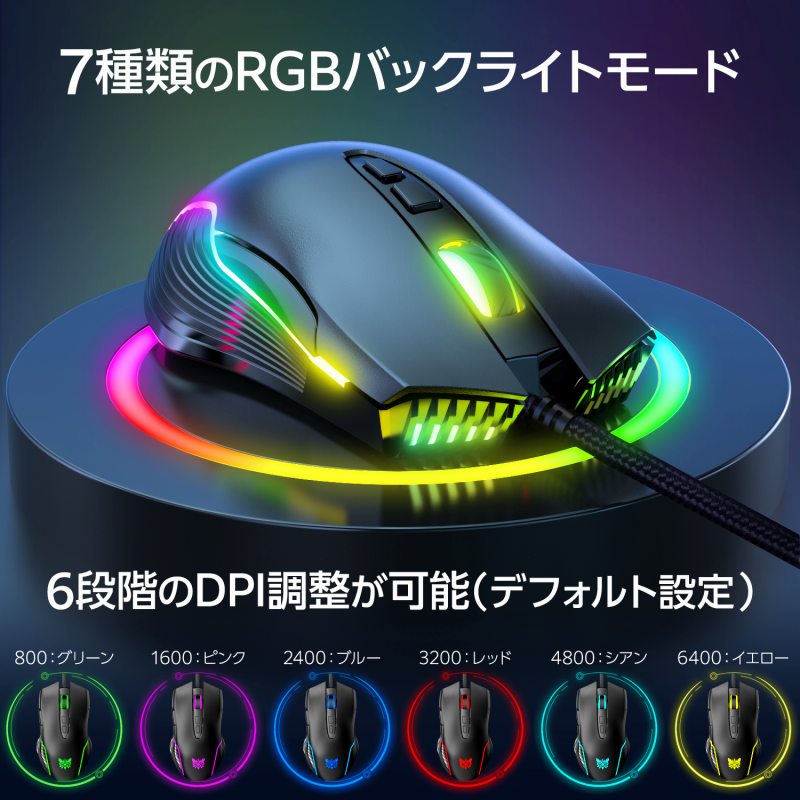 7��ނ�RGB�o�b�N���C�g���[�h