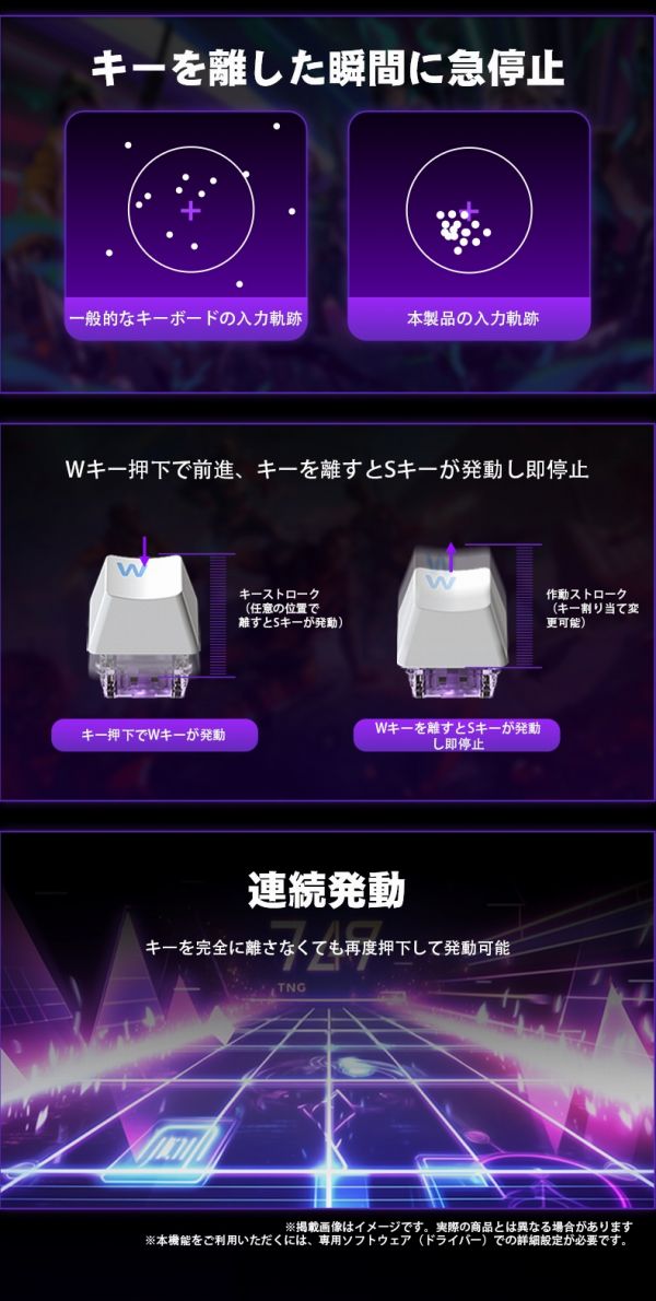�L�[�𗣂����u�Ԃɋ}��~