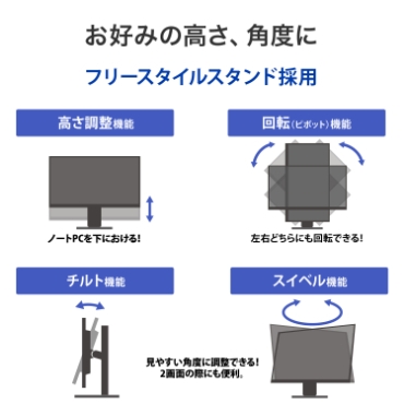 ���D�݂̍����A�p�x�Ɂ@�t���[�X�^�C���X�^���h�̗p