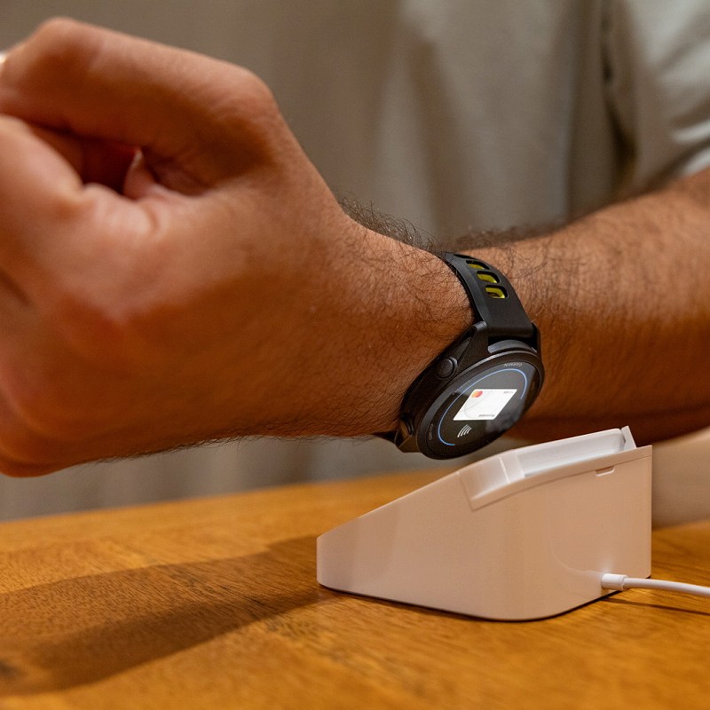 Garmin Pay/Suica �^�b�`����