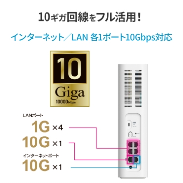 10�M�K���t�����p�I�C���^�[�l�b�g�^LAN �e1�|�[�g10Gbps�Ή�