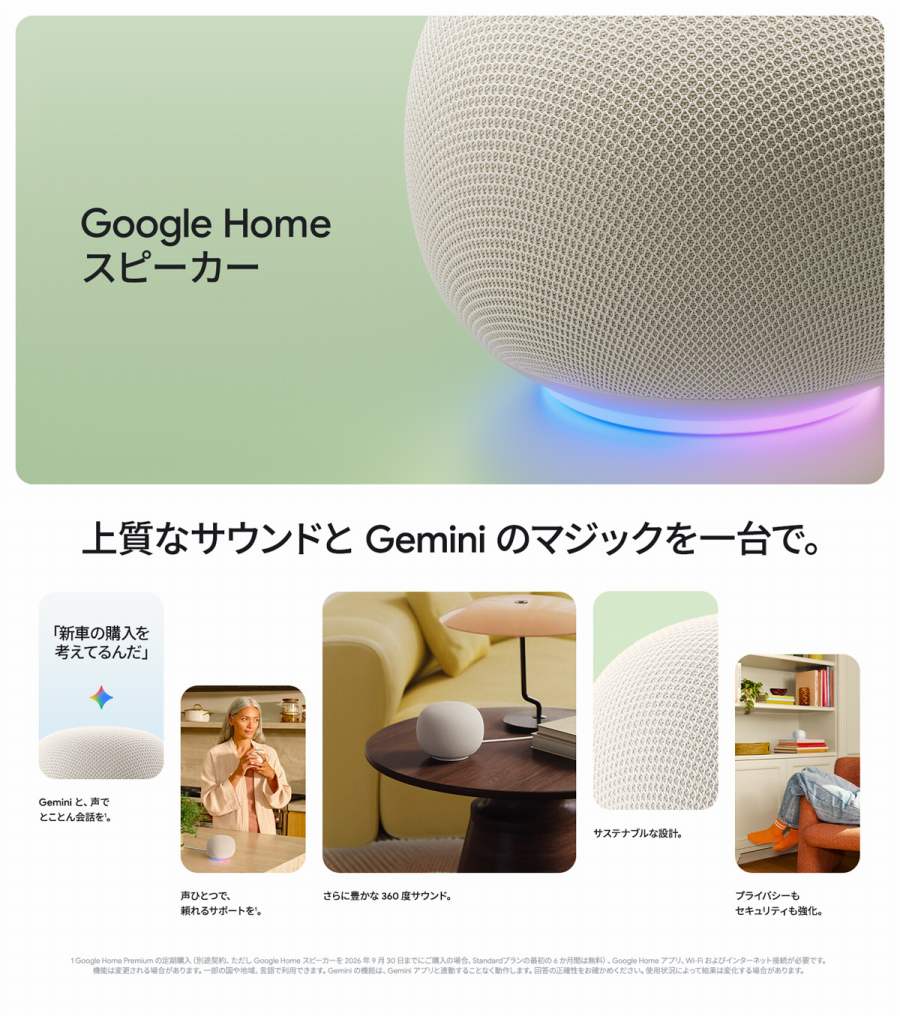 Google�@Home �X�s�[�J�[