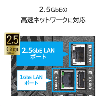2.5GbE�̍����l�b�g���[�N�ɑΉ�