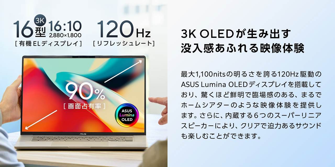 3K OLED�����ݏo���v�������ӂ��f���̌�
