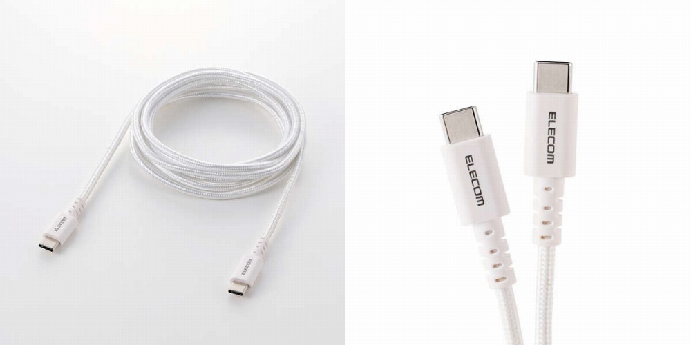 �f���̃X�g���X�������I���ϋv���f����USB Type-C�P�[�u��